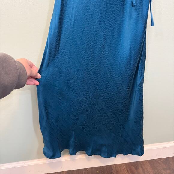 Verge Girl Au Revoir Dress Women 8 Blue Maxi Cut Out Formal Party Silky Wedding - Picture 5 of 11